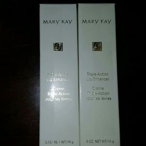 Triple action lip enhancer