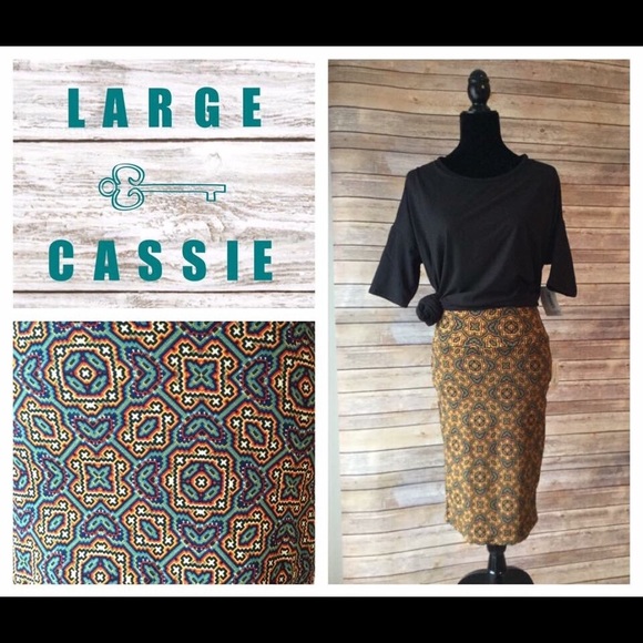 L Lularoe Cassie skirt - Picture 1 of 1