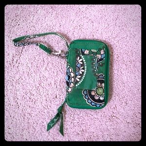 Vera Bradley green cupcake wallet