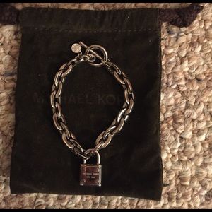 MK Michael Kors Sterling Silver Lock Bracelet! 🔐
