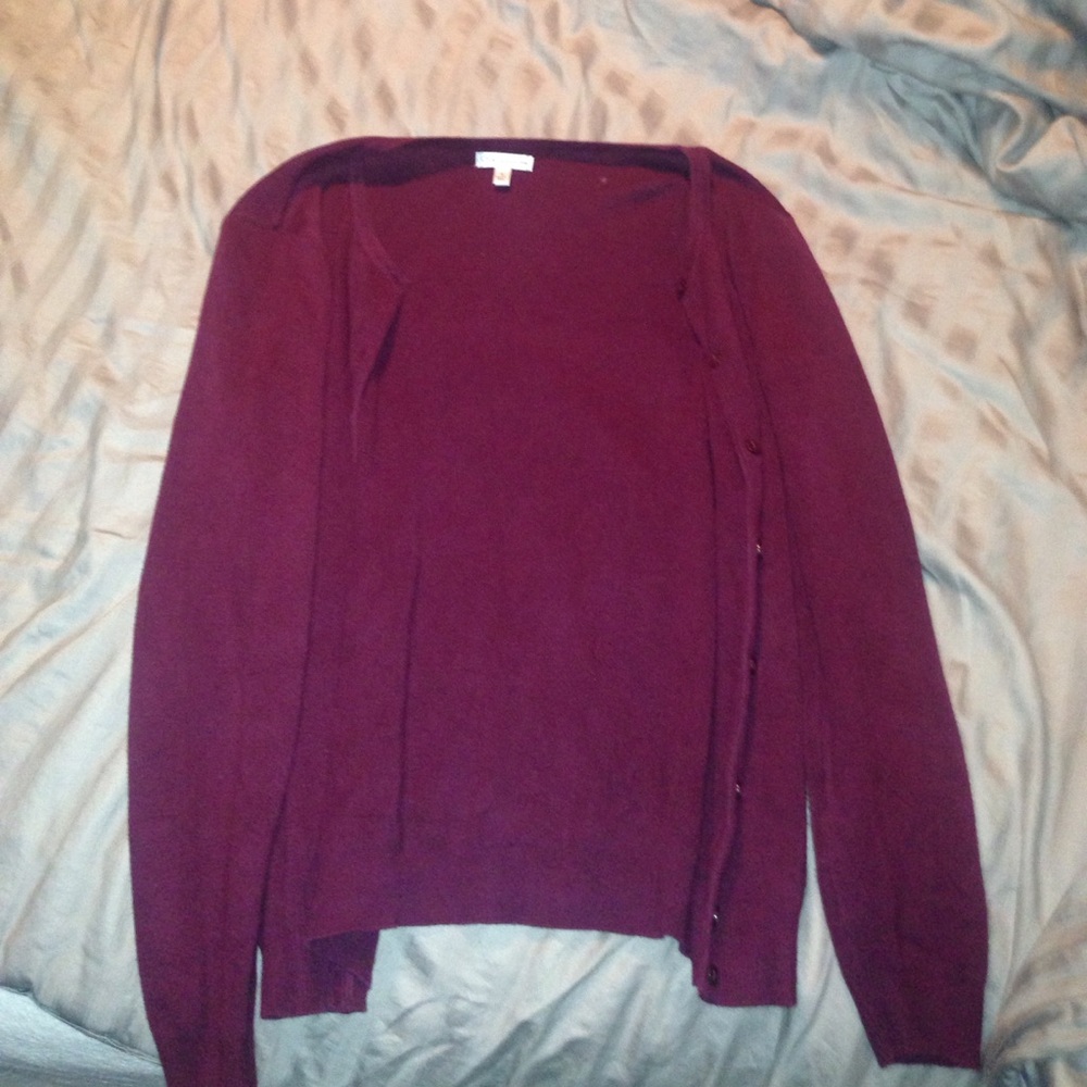 Maroon cardigan