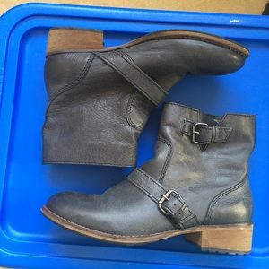 NO OFFERS Pull & Bear Ankle Real Leather Boots 9.5