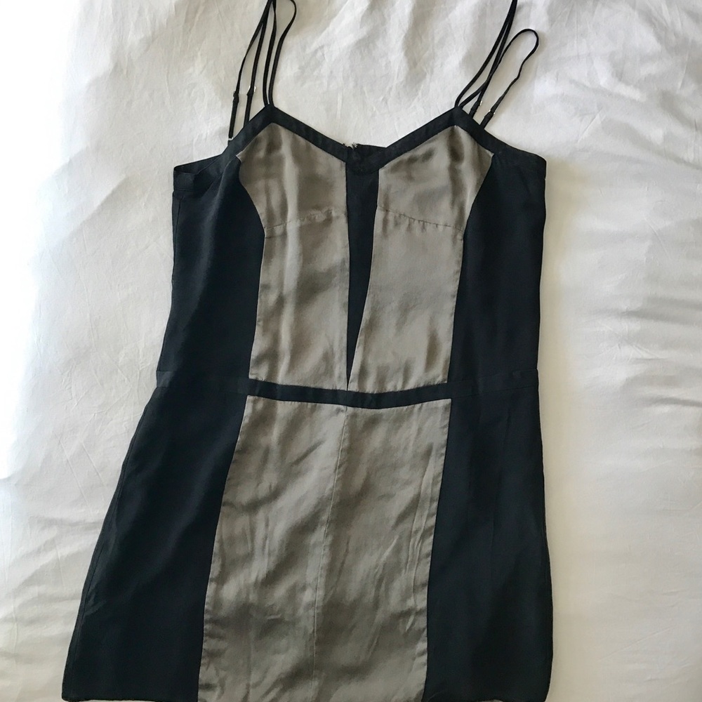 Banana Republic Two Tone Silk Dress