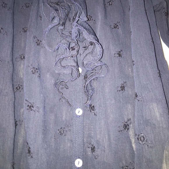 abercombie and fitch navy blouse - Picture 4 of 4