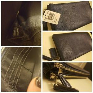 Coach Double Zip Wallet F54046 Mettalic Midnight