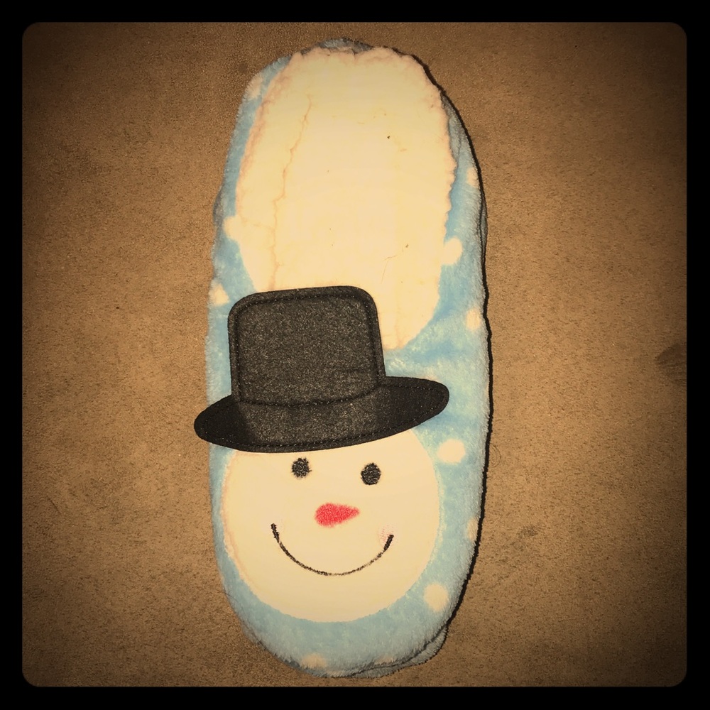 Snowman Fleece Slippers