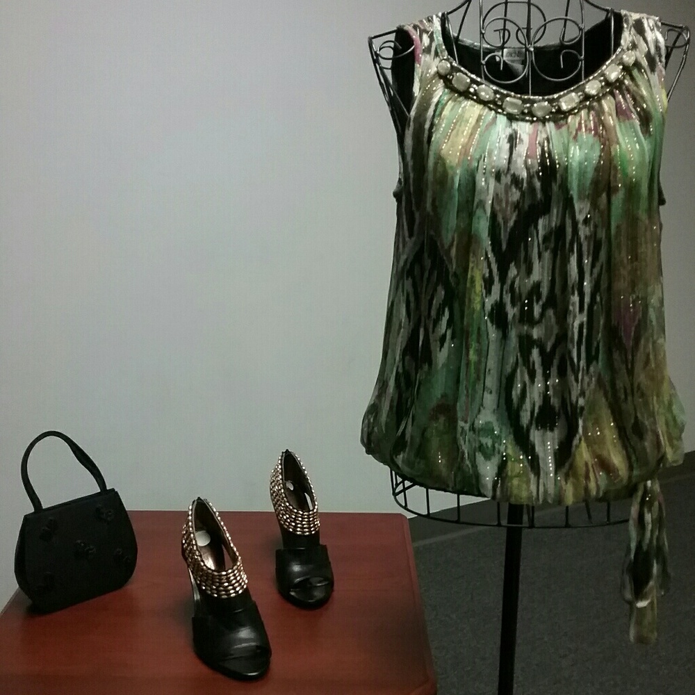 Cache silk blouse