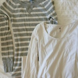 Two long sleeve shirts