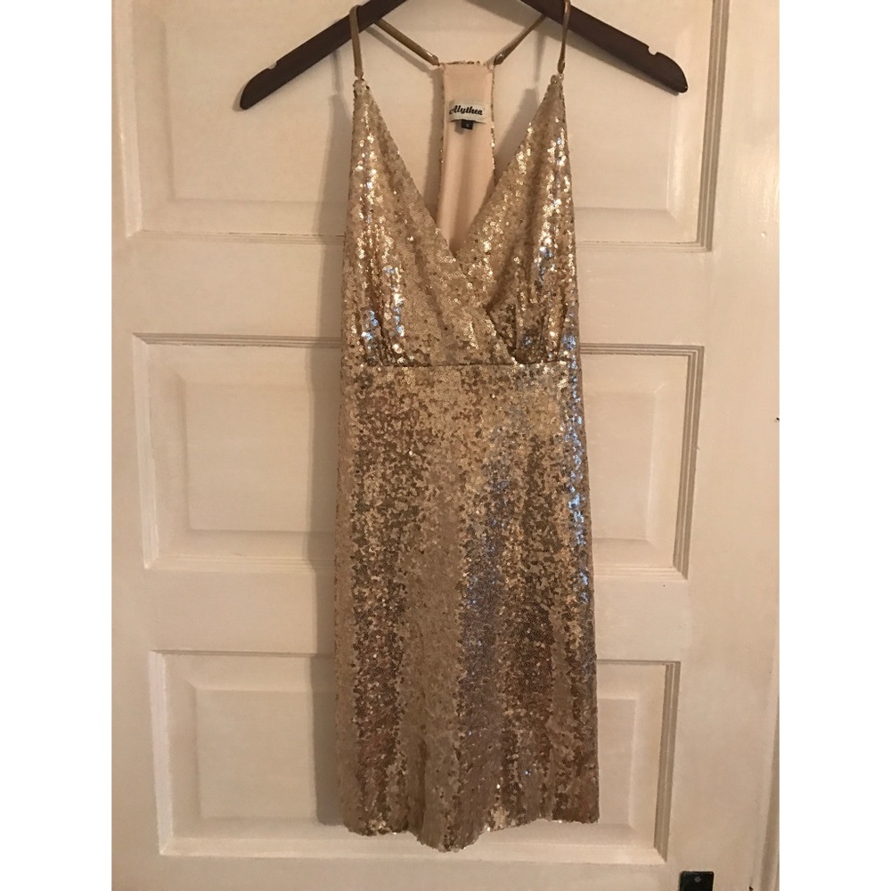 Gold Sequin Dress