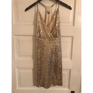 Gold Sequin Dress