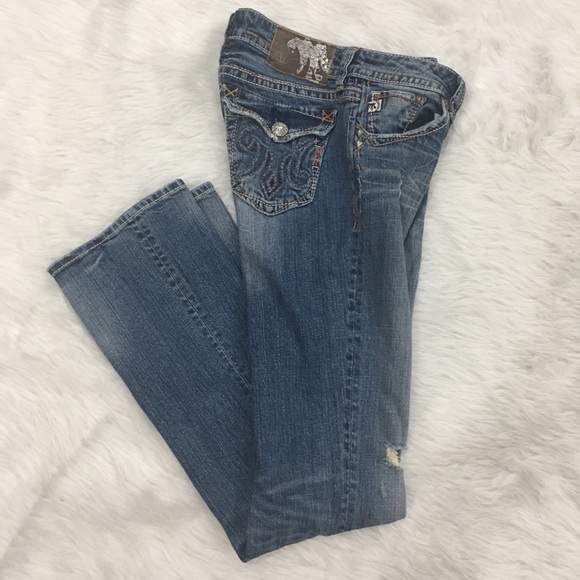 MEK Denim - Mek new Havana slim boot distress jeans size 27