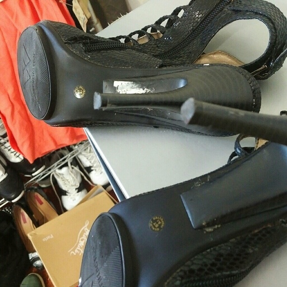 SEXY OPEN TOE SLING BACK HEELS - Picture 2 of 3