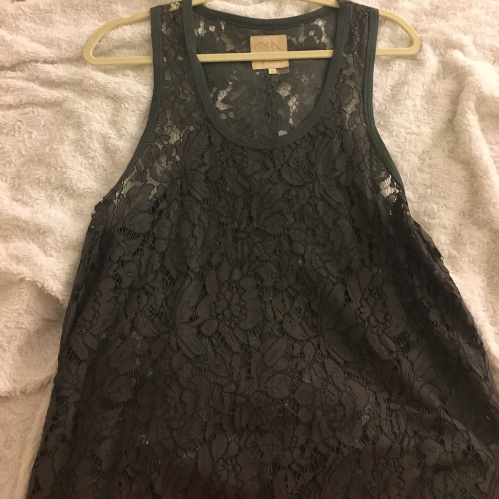 Chaser Green Lace Top