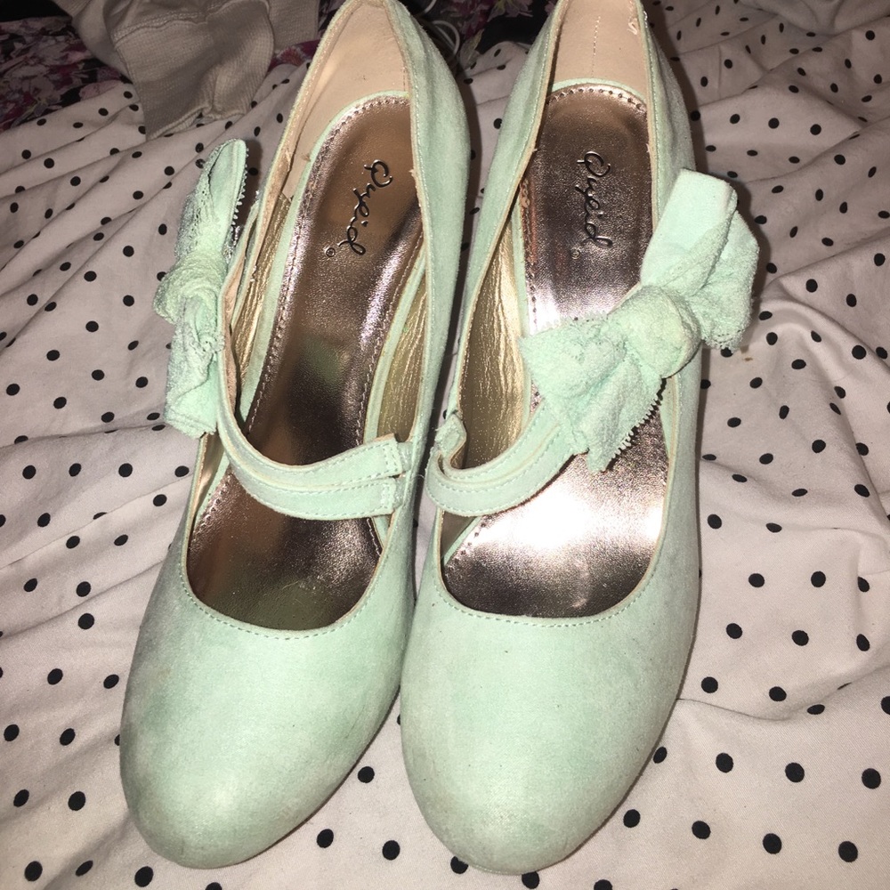 Mint Green high heels SZ:8