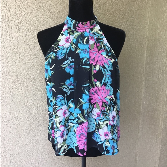  HP Flirty Black Floral halter - Picture 4 of 6