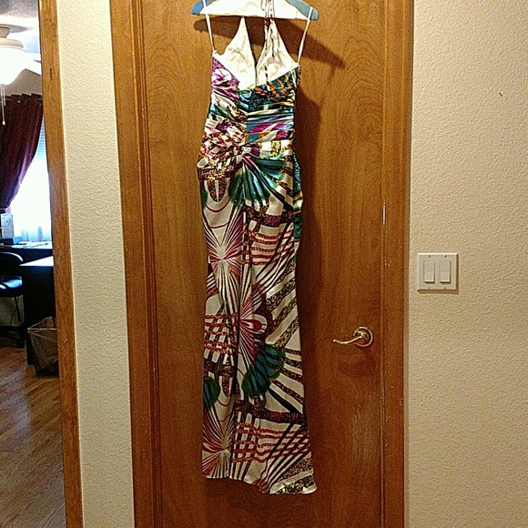 Fun Print Prom Dress - Picture 2 of 5