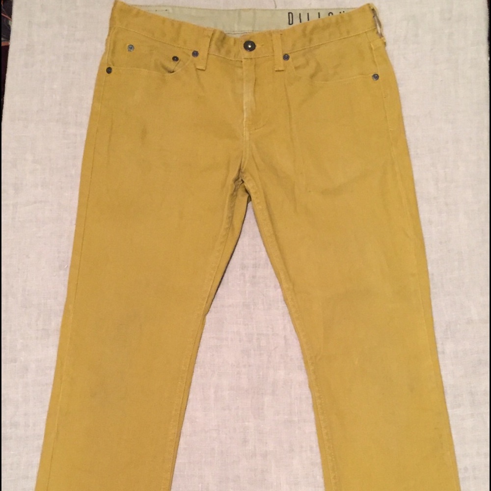 Bullhead Mustard Dillon Skinny Jeans 31/32