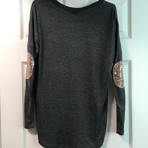 Size M Sparkle Elbow Sweater