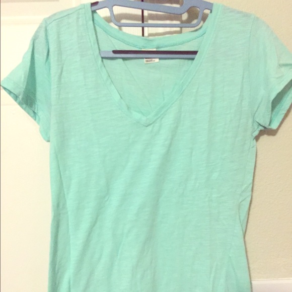 Mint v-neck tee - Picture 1 of 2