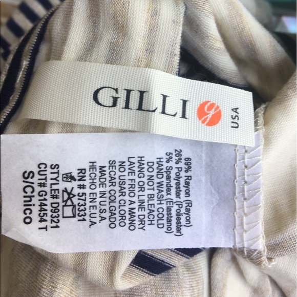 LAST ONE Trendy Navy Cream Tan Stripe Maxi Dress - Picture 7 of 7