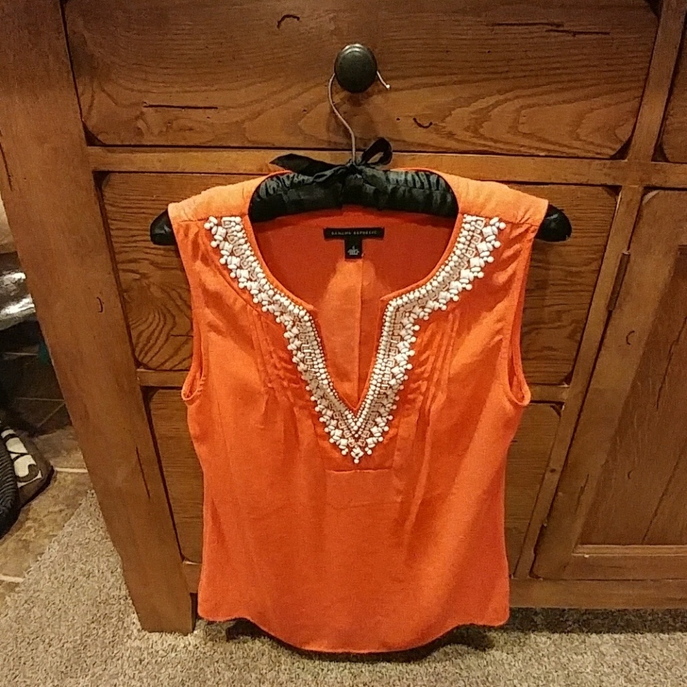 { Banana Republic } Embellished Blouse