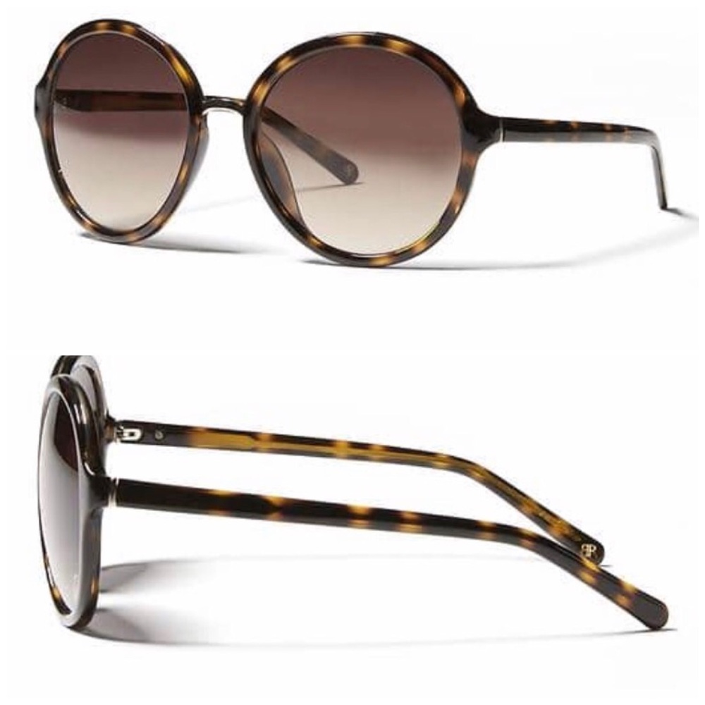 Round Oversized Tinted Tortoise Sunglasses