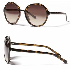 Round Oversized Tinted Tortoise Sunglasses