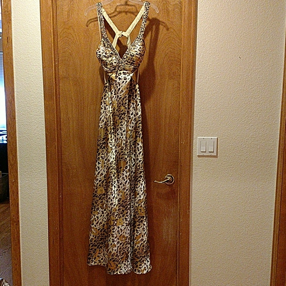 Cheetah Print Prom Dress - Picture 1 of 2