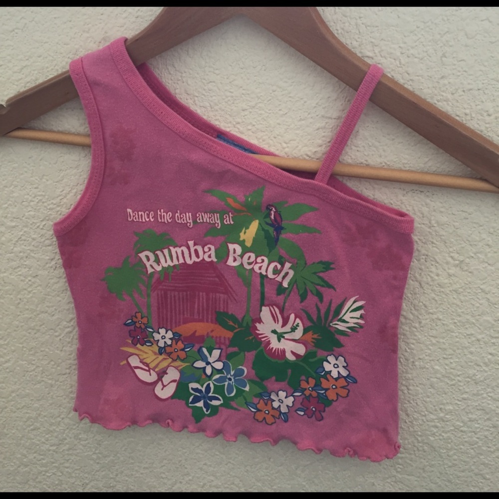 Girl's tank top size 4 beach themed