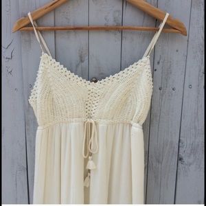 Crochet Boho Maxi Dress - New without tags