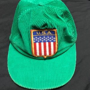 Mens Green Cord Hat