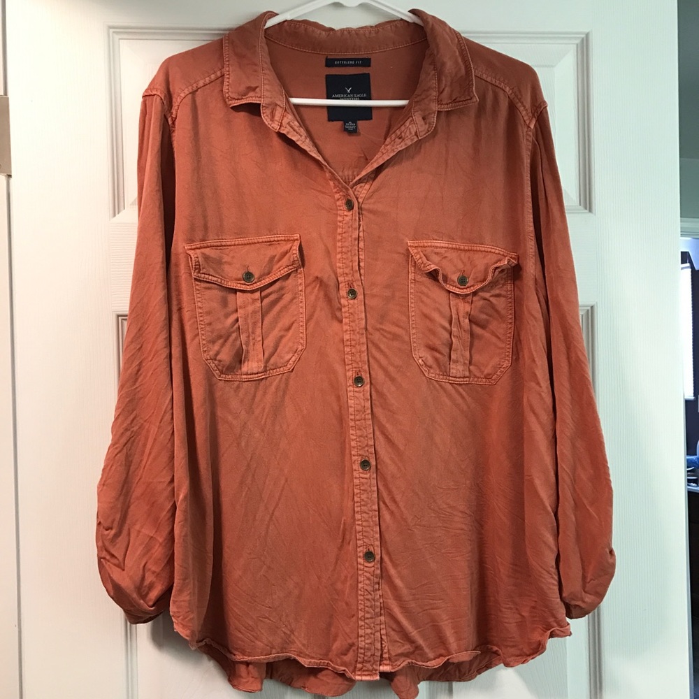 American Eagle Outfitters Rust-colored Top