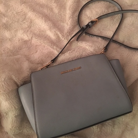 Michael Kors Handbags - Michael Kors lights blue medium cross body
