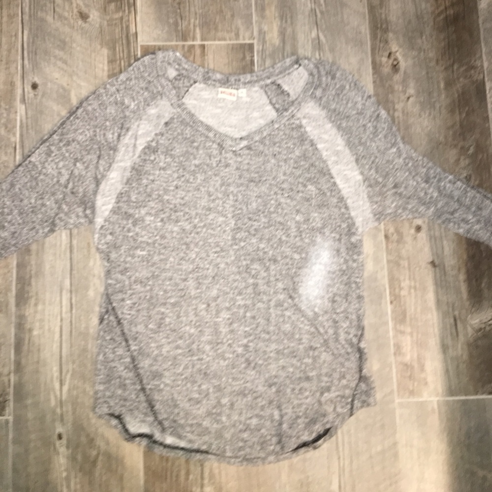 gray sweater