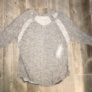 gray sweater