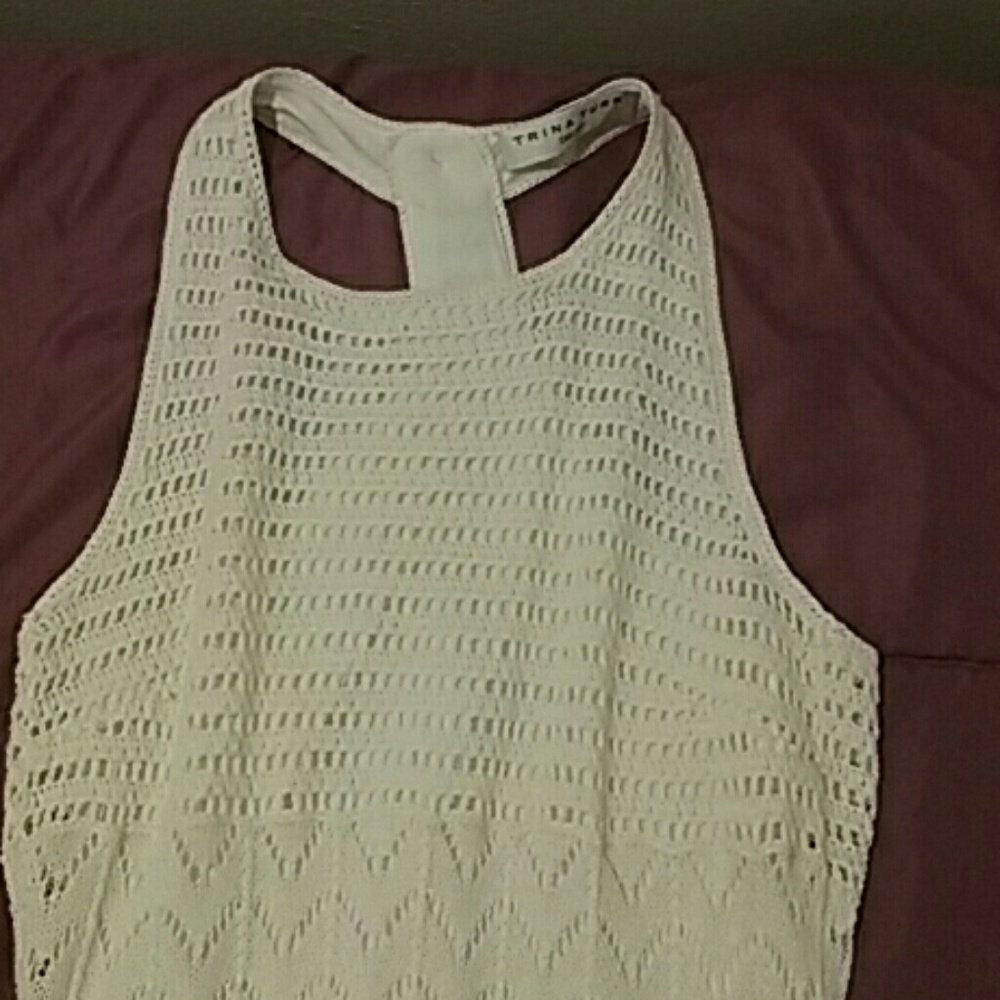 White Crochet Dress - Picture 2 of 4