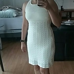 White Crochet Dress