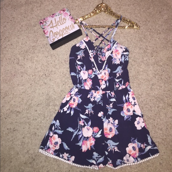 Pants - Floral Romper