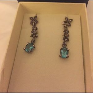 Winter Blue Dangle Earrings