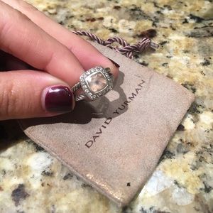 David Yurman Petite Albion Morganite ring
