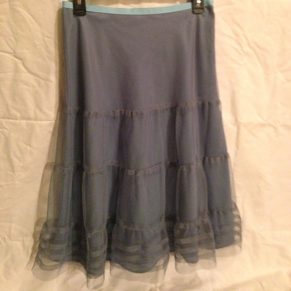 Corey Lynn Calter Size 6 lace Blue / Grey Skirt