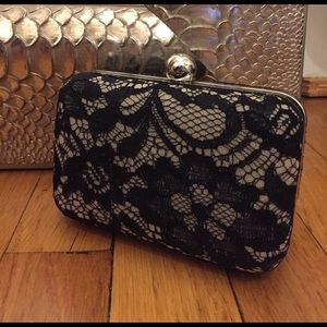 Black Lace Evening Clutch