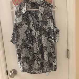 Express cold shoulder top