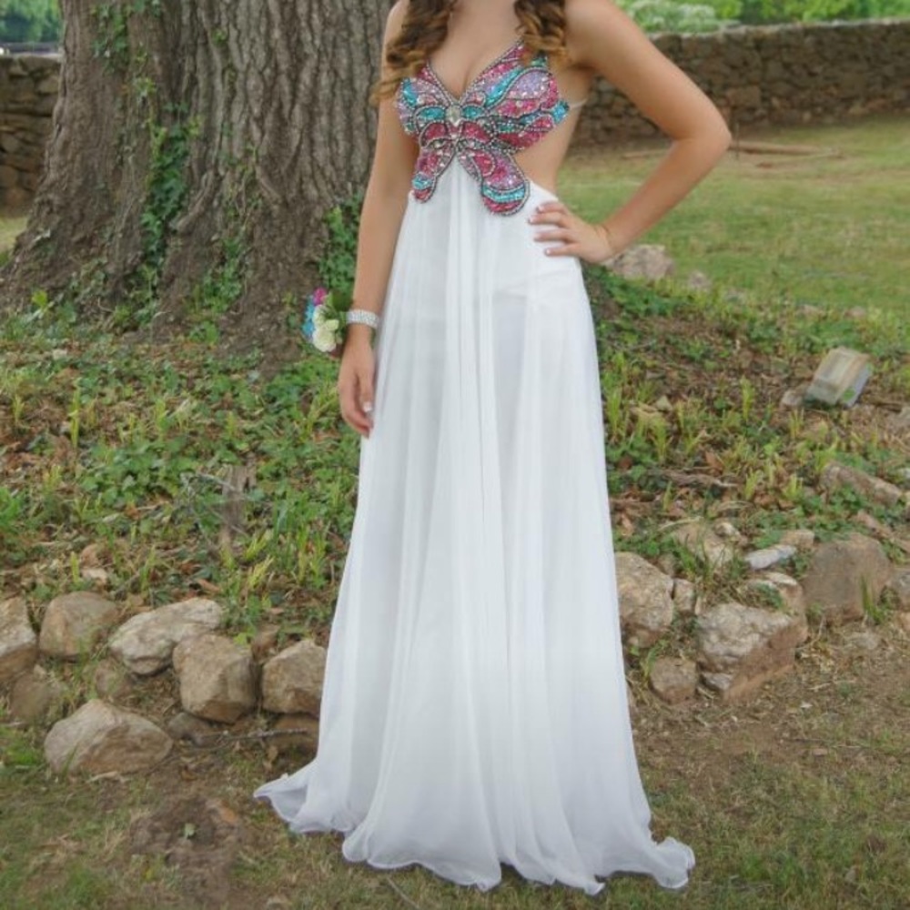 PROM DRESS! worn once! in good condition!