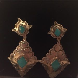 Silver and Turquoise Earrings