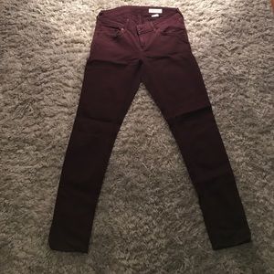 Maroon Jeans
