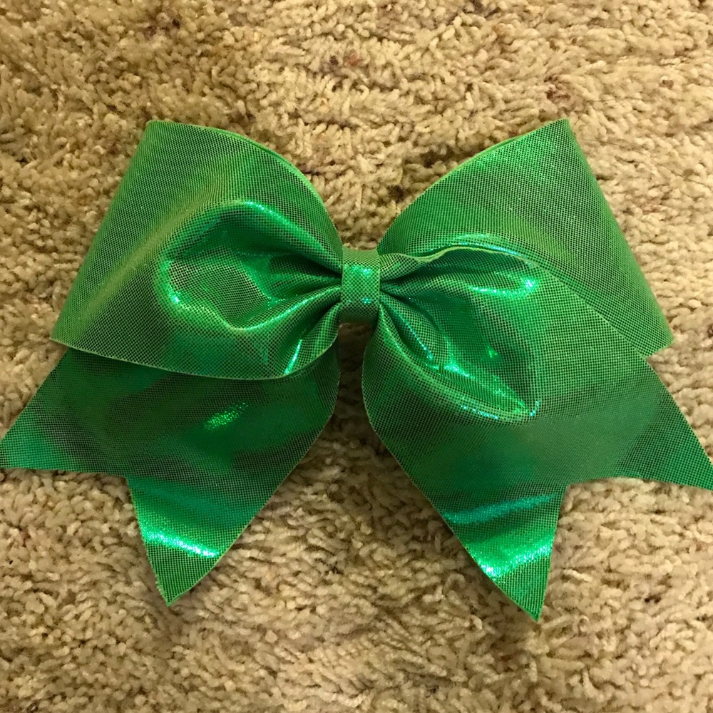 neon green cheer/dance bow!