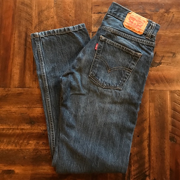 Levi's 514 Straight Fit Jeans Zip Fly Dark Wash - Picture 2 of 7