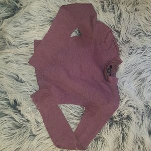 Long sleeve crop top