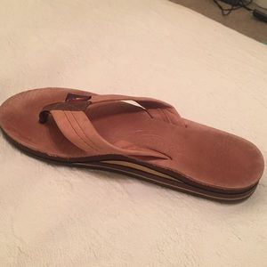 Pink Rainbow Leather Sandals